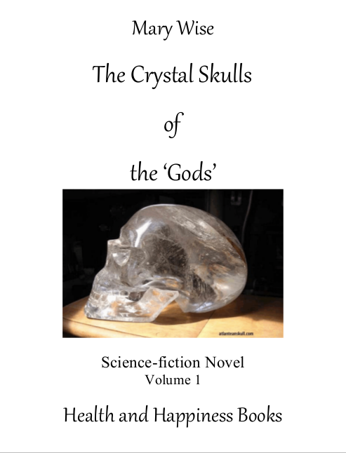 Book cover 'THE CRYSTAL SKULLS OF THE 